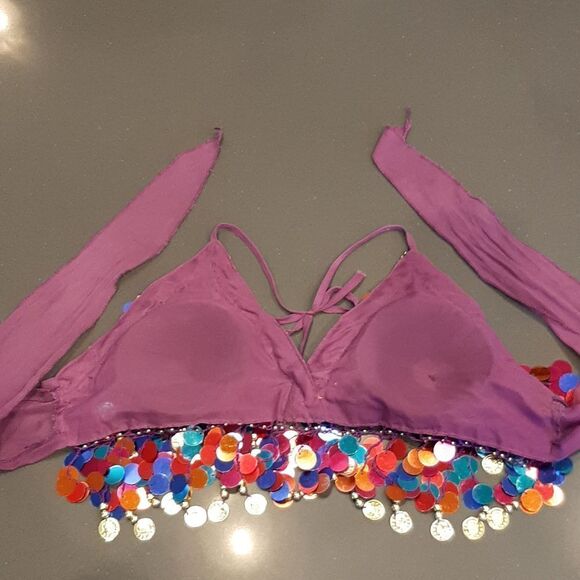 Sparkly Colorful Jingly Costume Halter - Picture 7 of 11